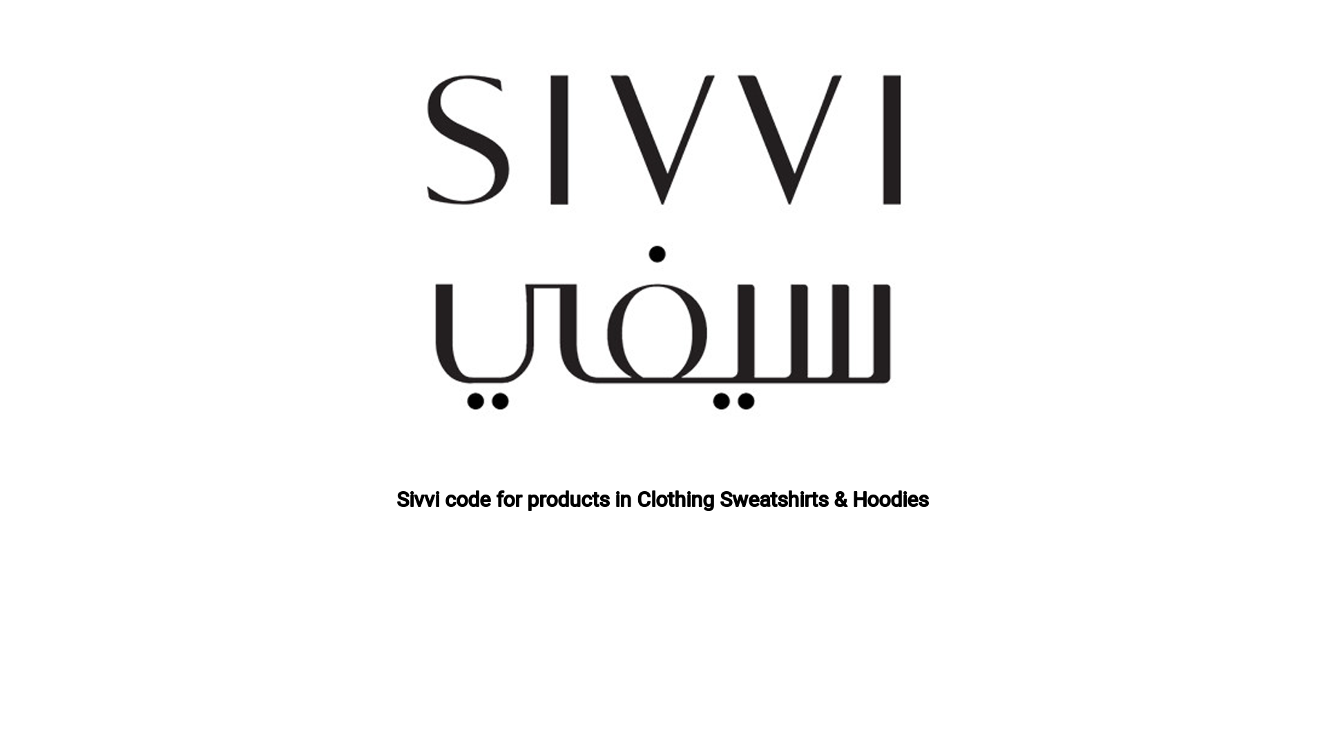 Sivvi code for products in Clothing Sweatshirts & Hoodies