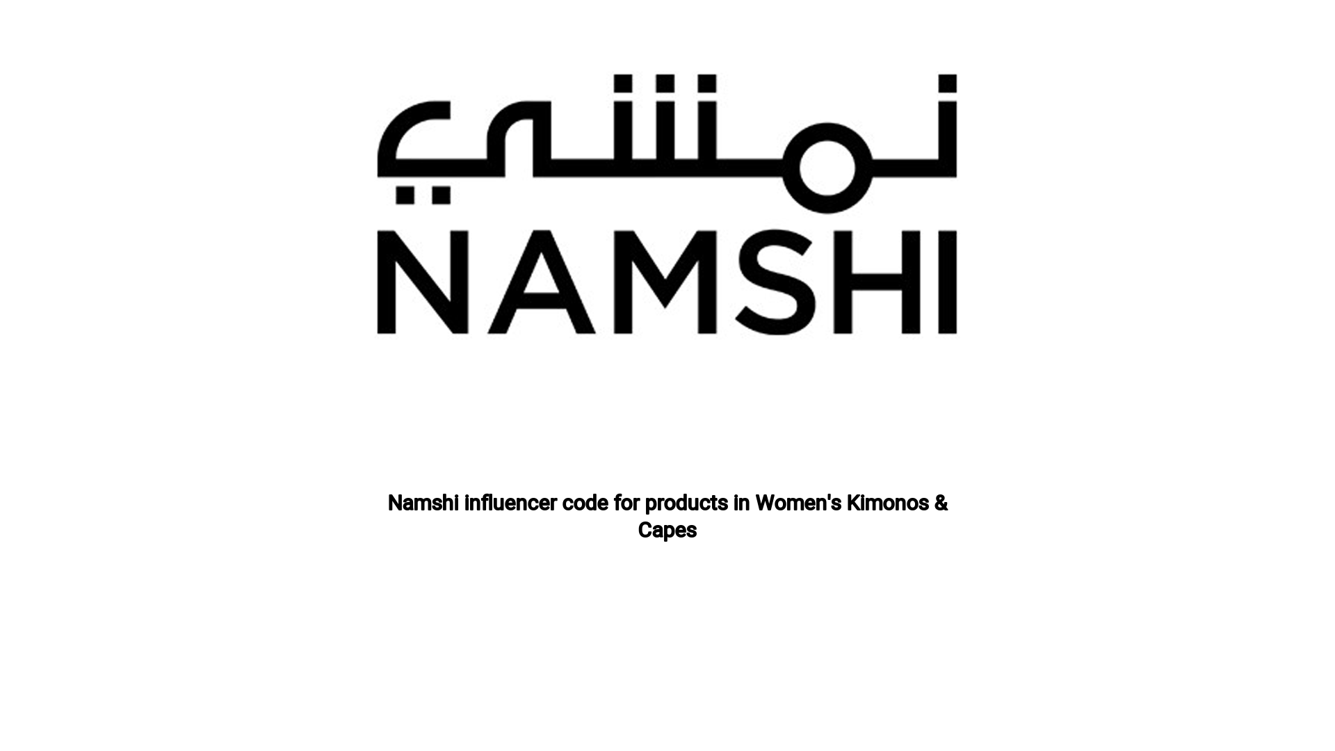 image-for-Namshi influencer code for products in Women's Kimonos & Capes