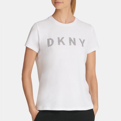 DKNY WW Sport Women Sports & Training White T-Shirt - DP9T6749-3