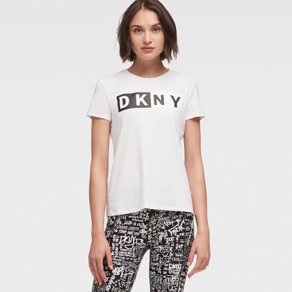 DKNY WW Sport Women Sports & Training White T-Shirt - DP8T5894-6