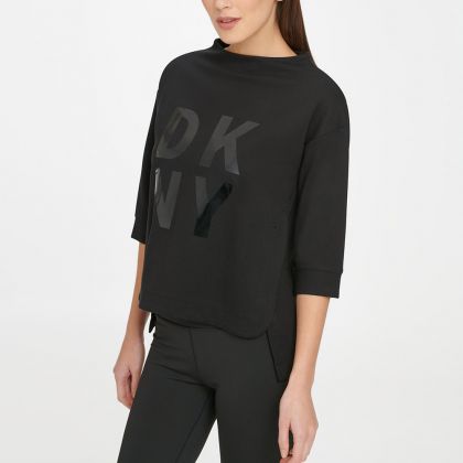 DKNY WW Sport Women Sports & Training Black Sweatshirt - DP9T7103-1