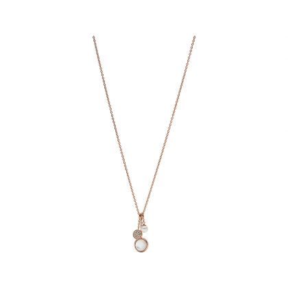 Fossil Classics Women Rose Gold Necklace - JF02960791