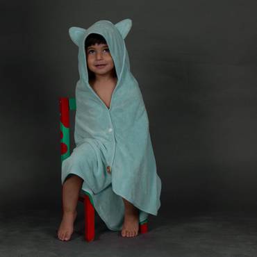 Baby Hooded Towel (0-2 Years) - Turquoise