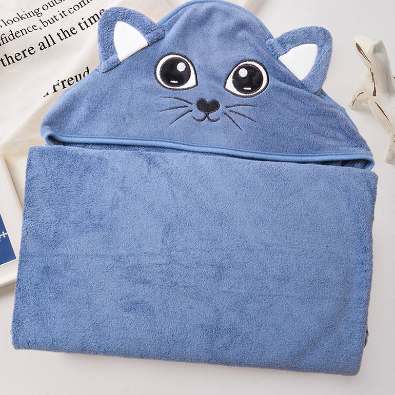 Baby Hooded Towel (0-2 Years) - Blue