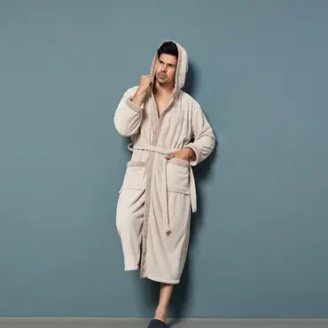 Modern Hooded Robes - Beige