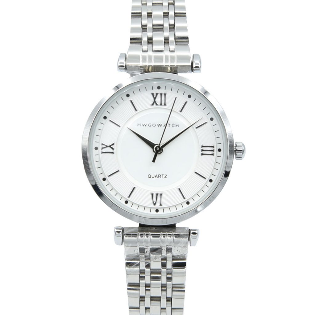 Women's watch silver white dial 20011