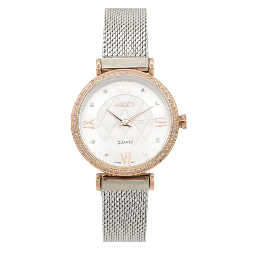 Women's Watch Rose Gold Frame Silver 20039