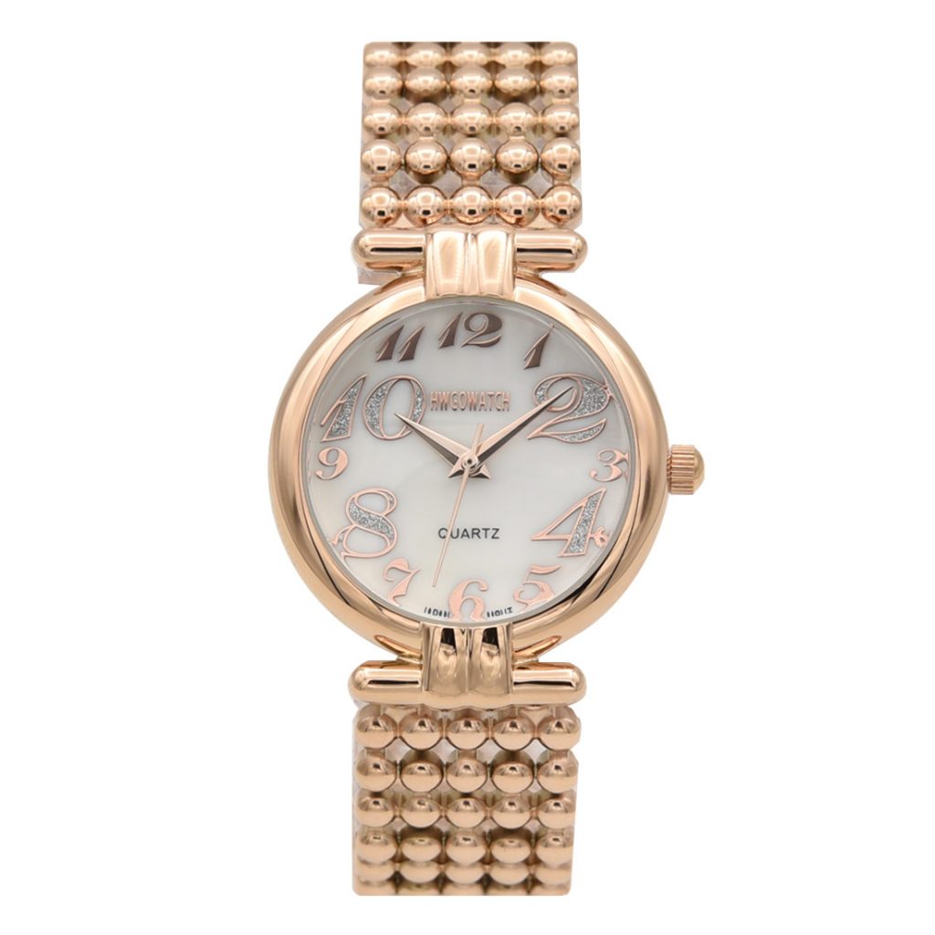 Rose Gold White Dial Women's Watch 21019