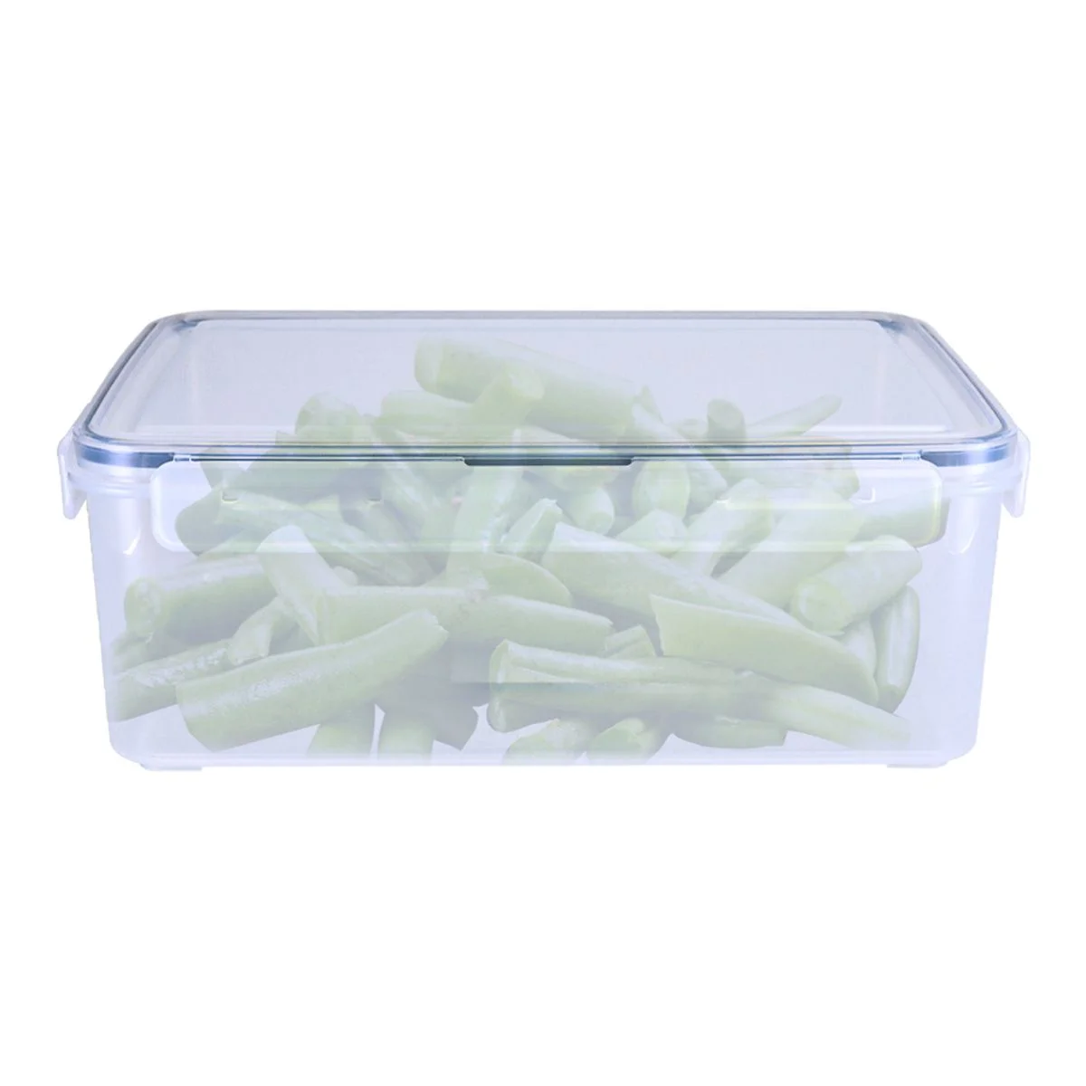 4300ml clear rectangle plastic food container