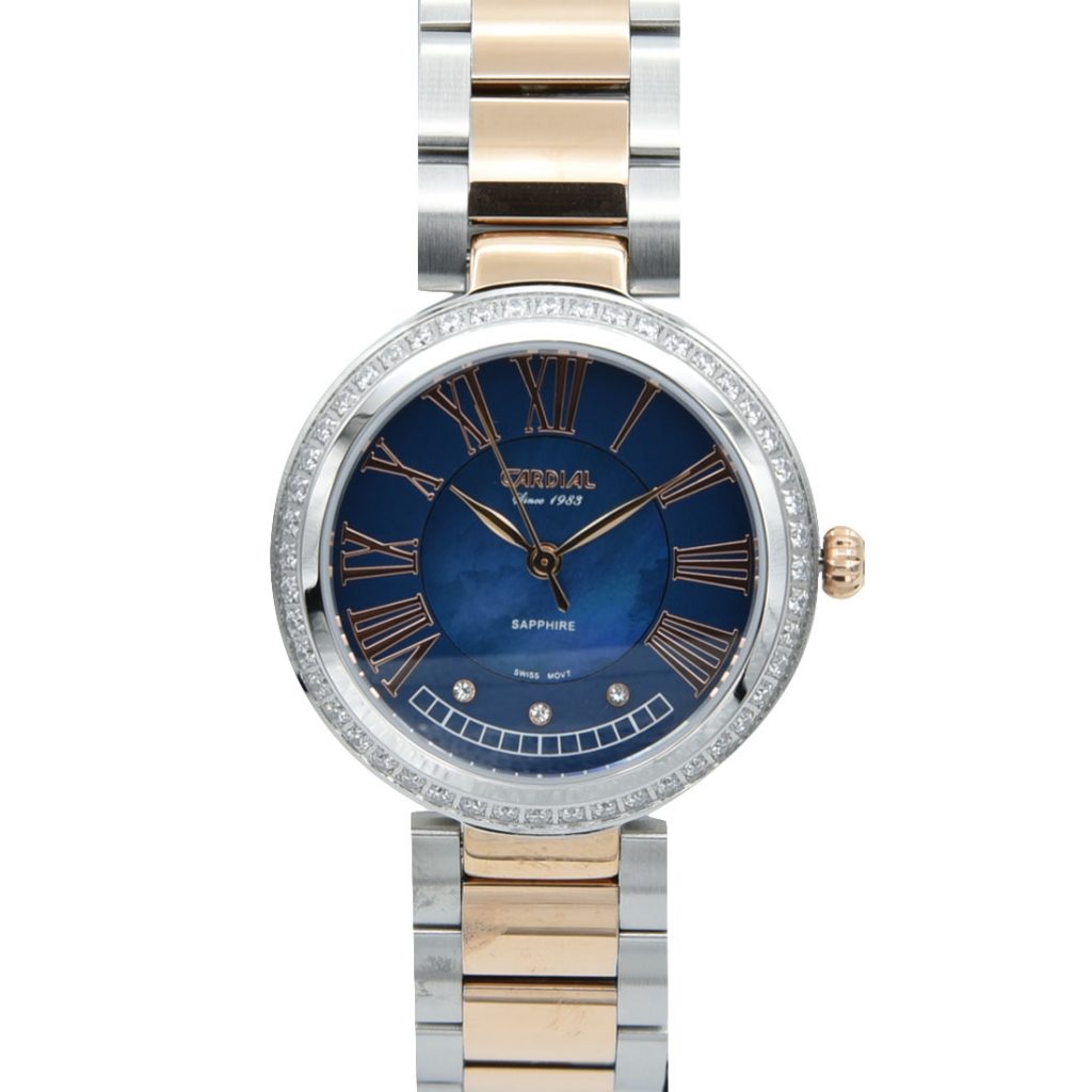 Women's watch, navy blue dial 9748