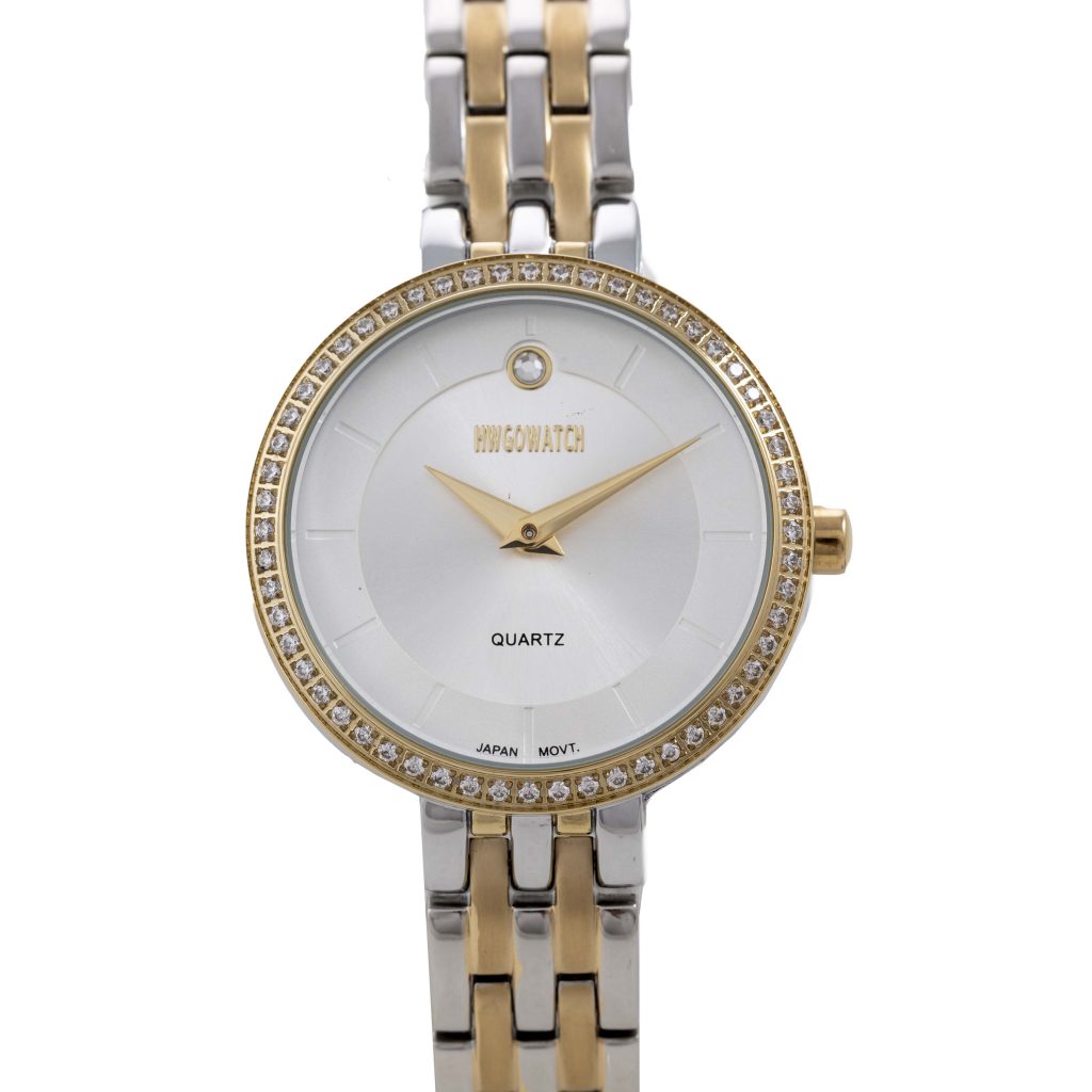 Women's Watch Silver Gold Frame 20040