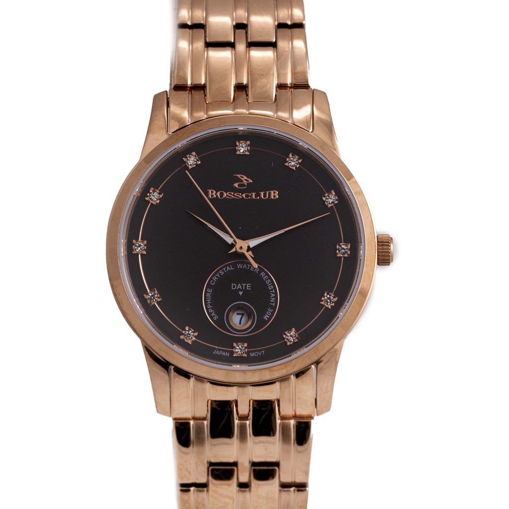 Rose Gold Black Dial Women's Watch 20344