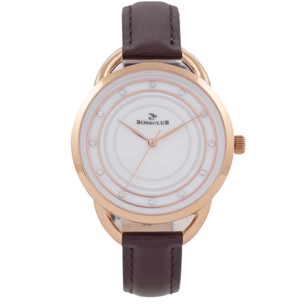 Women's Watch Brown Frame Rose Gold 9480