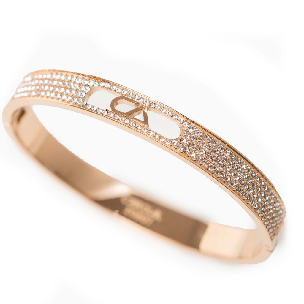 Cardial Crystal Rose Gold Bracelet 20807 Size 14