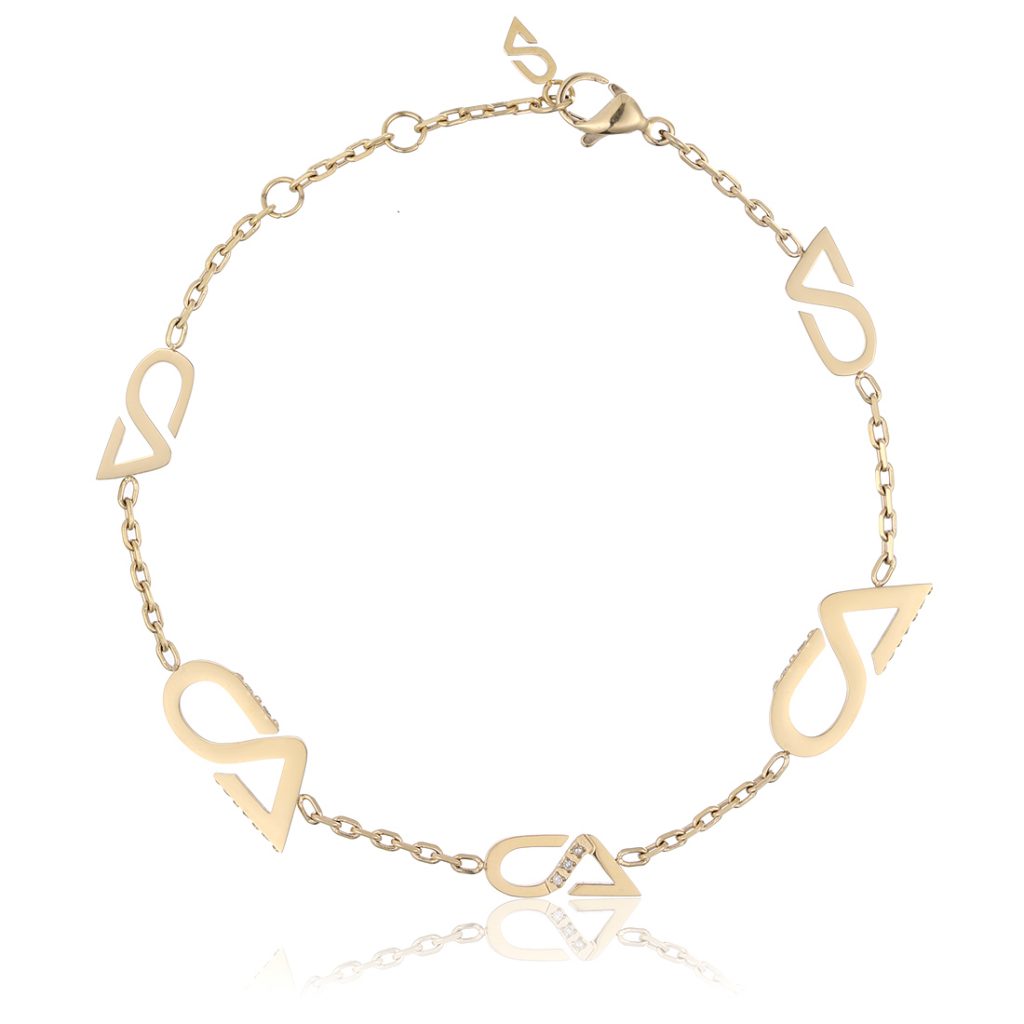 Gold Diamond Bracelet 224413