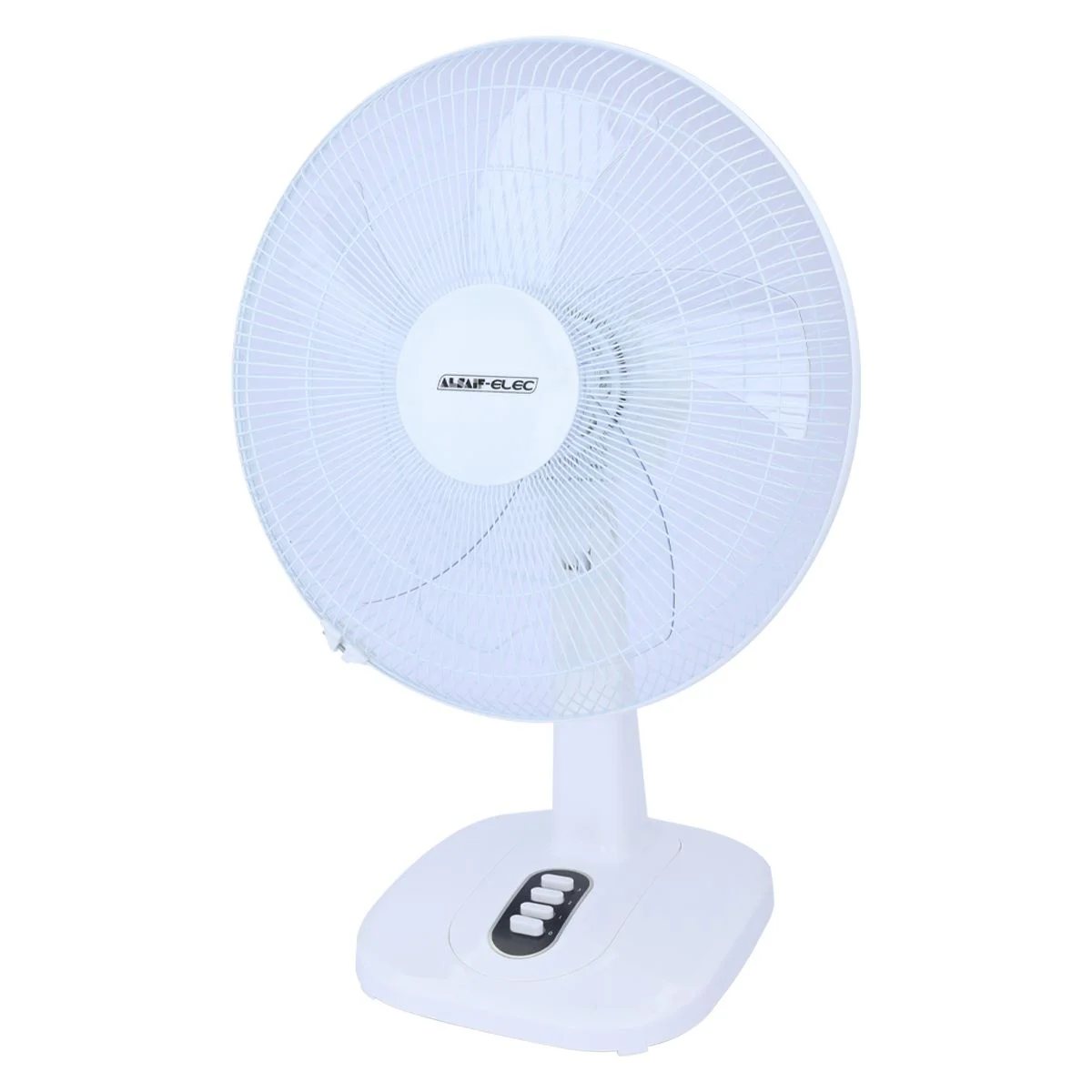 Electric Table Fan 60 Watt White 5 Blades