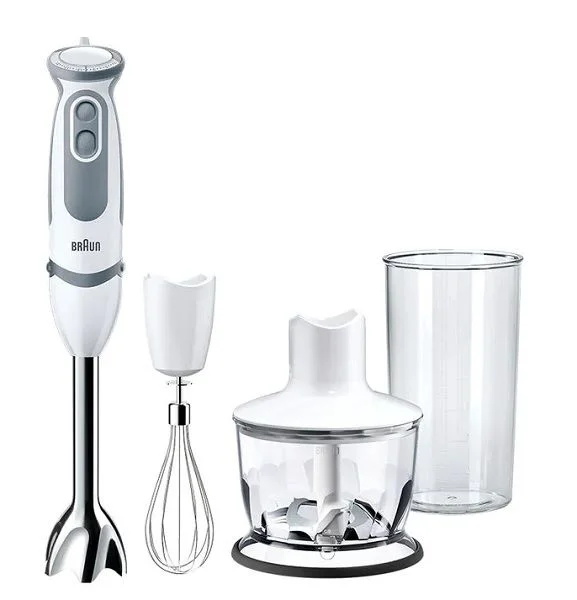 Braun Hand Blender 21 Speeds With Chopper And Hand Mixer 1000 Watts