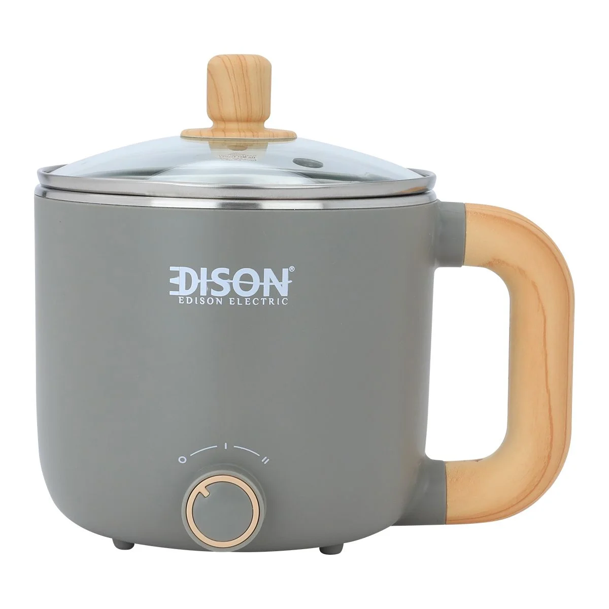 Edison Multifunction Electric Cooker Dark Gray 0.8L 600W