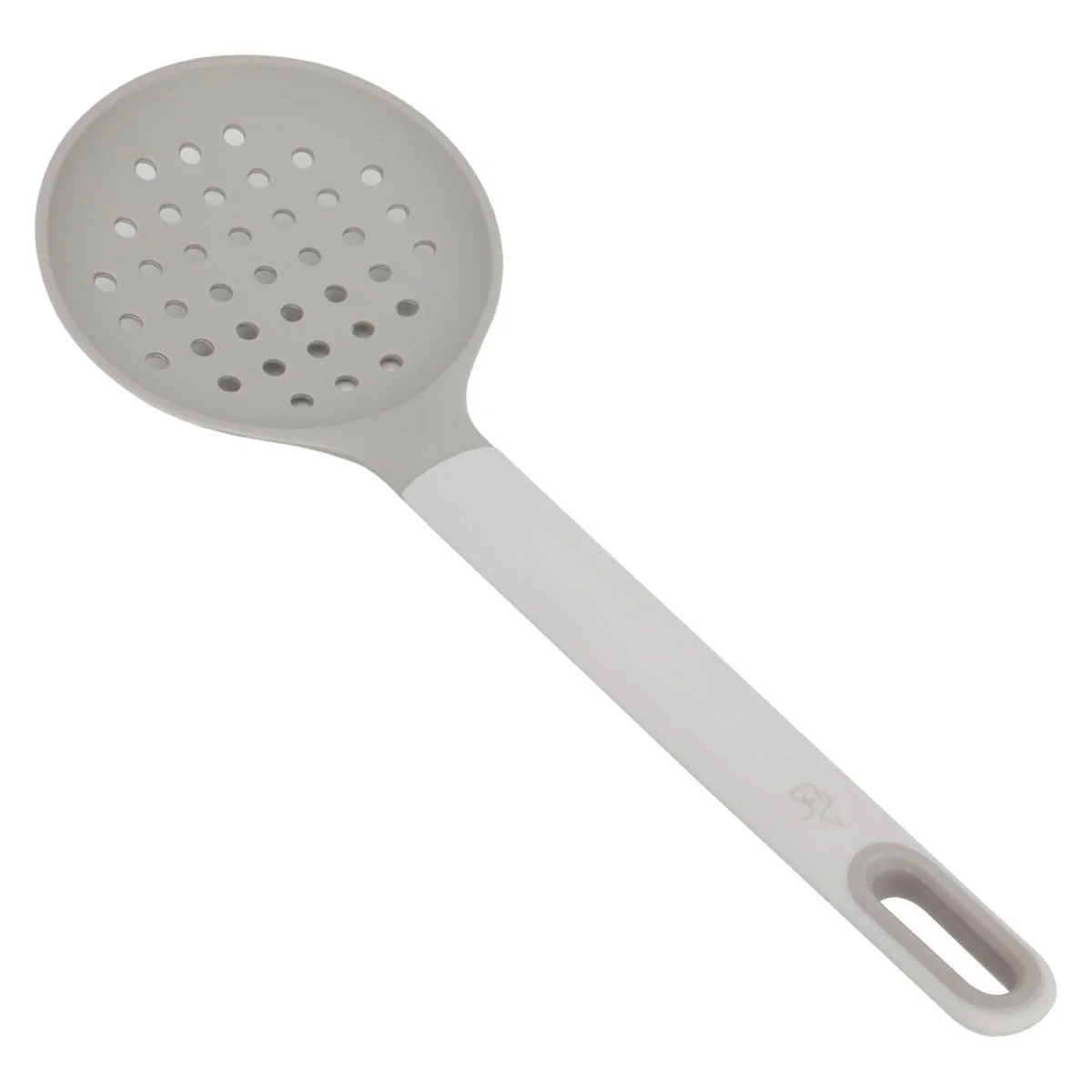 Gray perforated silicone spatula