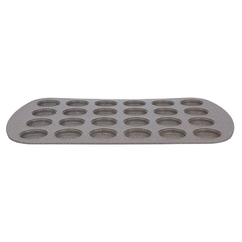 Bake Chef Light Brown Granite Rectangle Mold 0.8 x 26 x 42 cm 24 Eyes