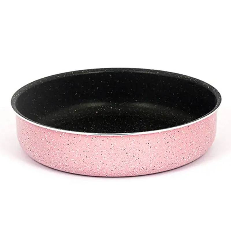 Rocky Granite Round Tray 20cm Pink