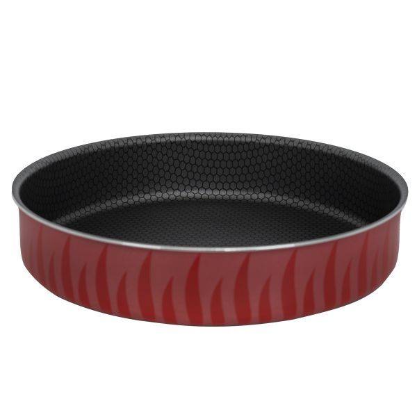 Red Flame Round Oven Tray Red 32 cm