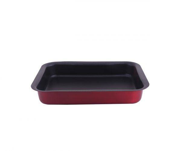 Al Saif Rectangular Cake Tray 35 Matt Burgundy