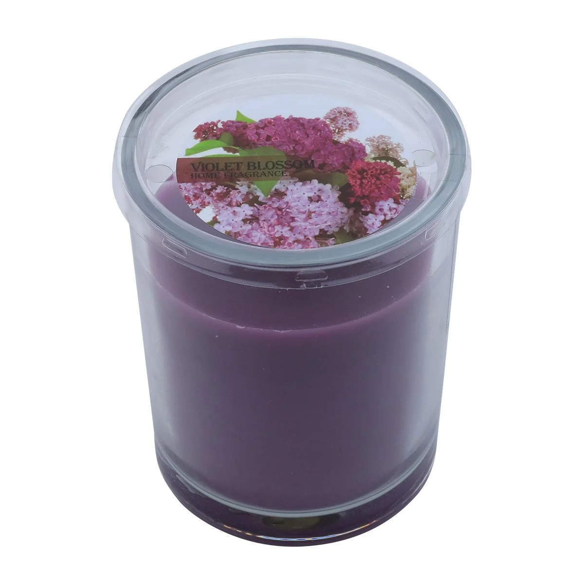 Candle bowl with the scent of cherry blossom purple