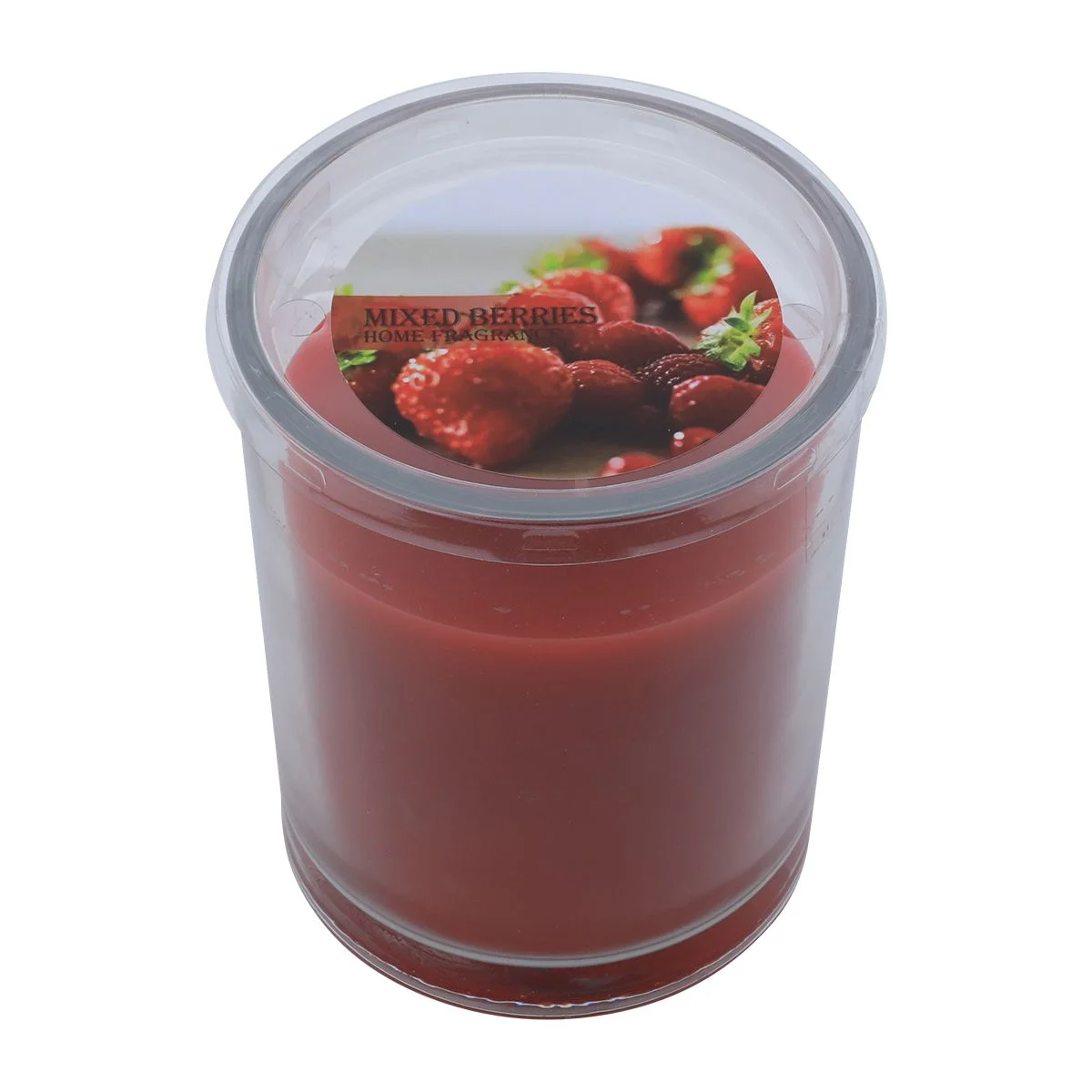 Scented cup candle red berries