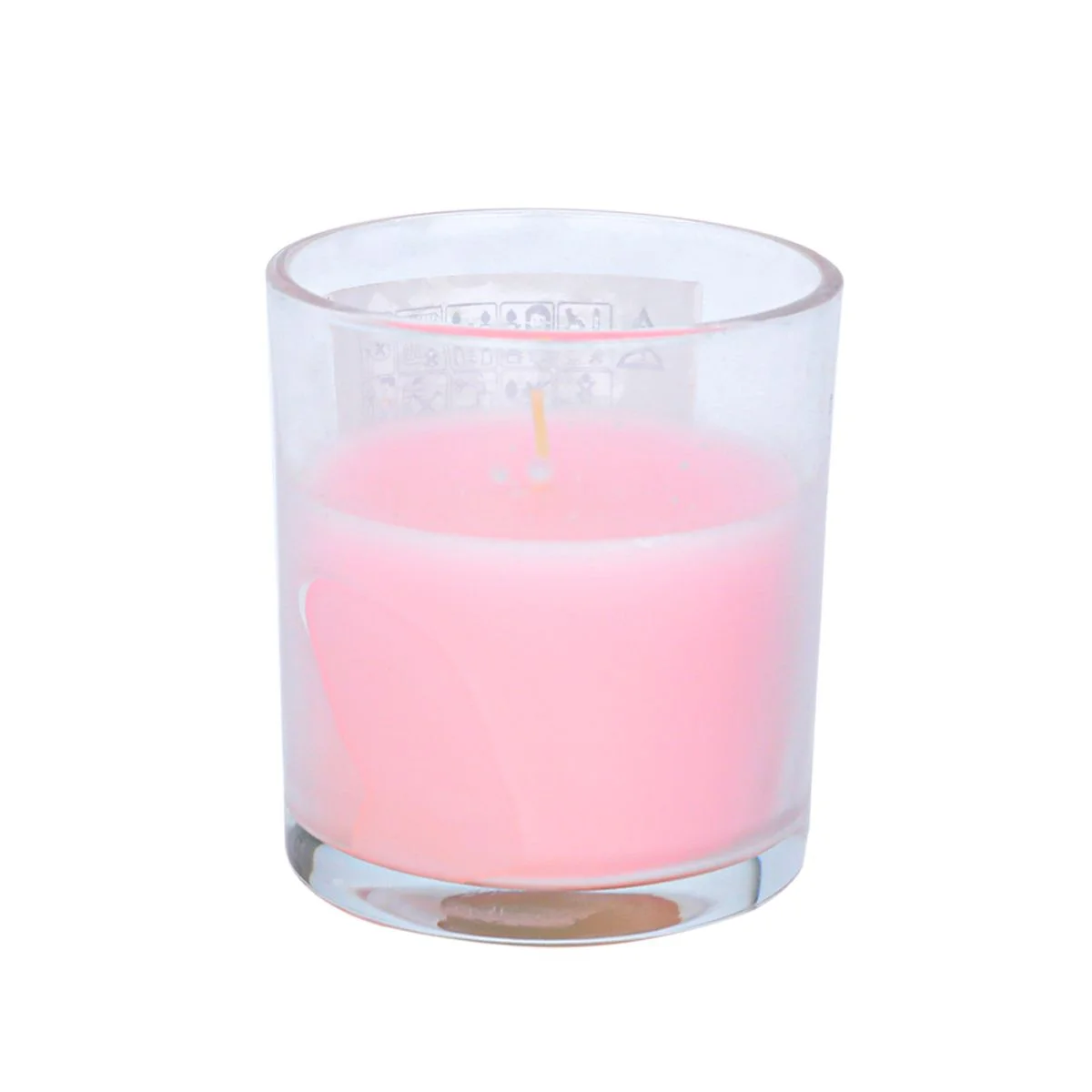 Small floral scented candle