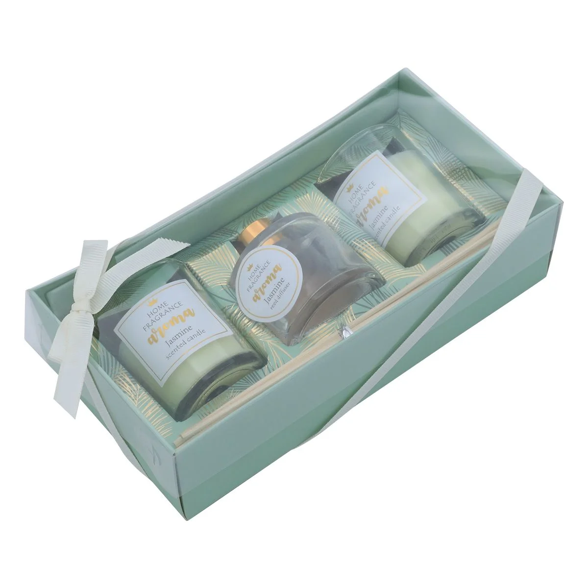 House freshener set with jasmine and candle