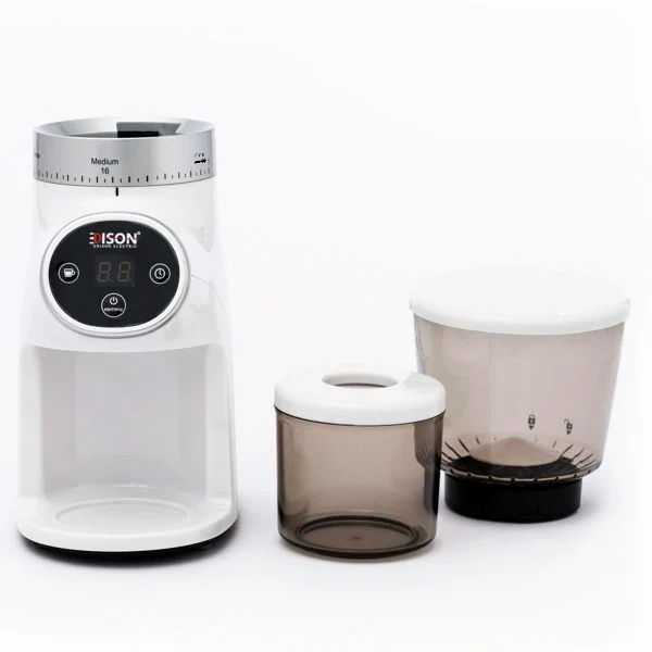 Edison digital coffee grinder 275gm white 200w