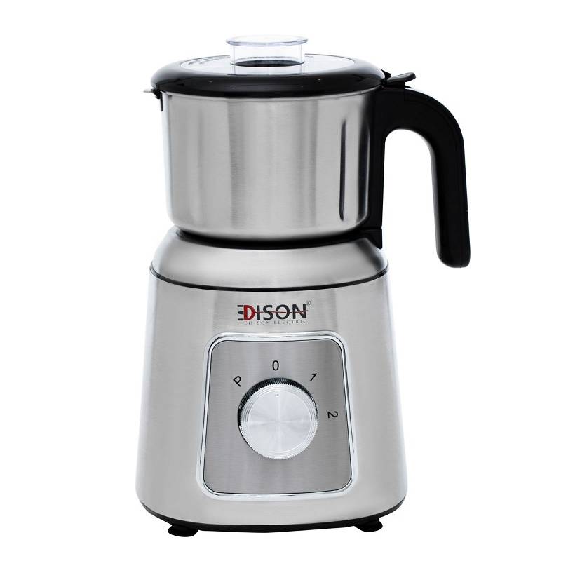 Edison coffee grinder 400gm silver steel 450w