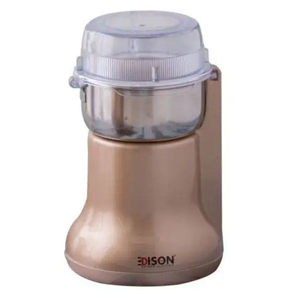 Edison coffee grinder small gold steel 180 watts