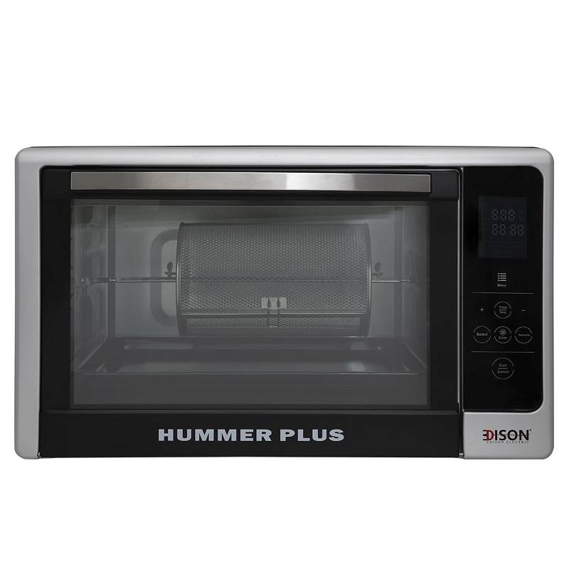 Edison Oven Hummer Plus Digital 48 Liter Black Double Glass With Grill 2000 Watt