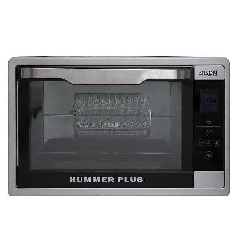 Edison Hummer Plus Digital Oven 73 Liter Black Double Glass With Grill 2200 Watt