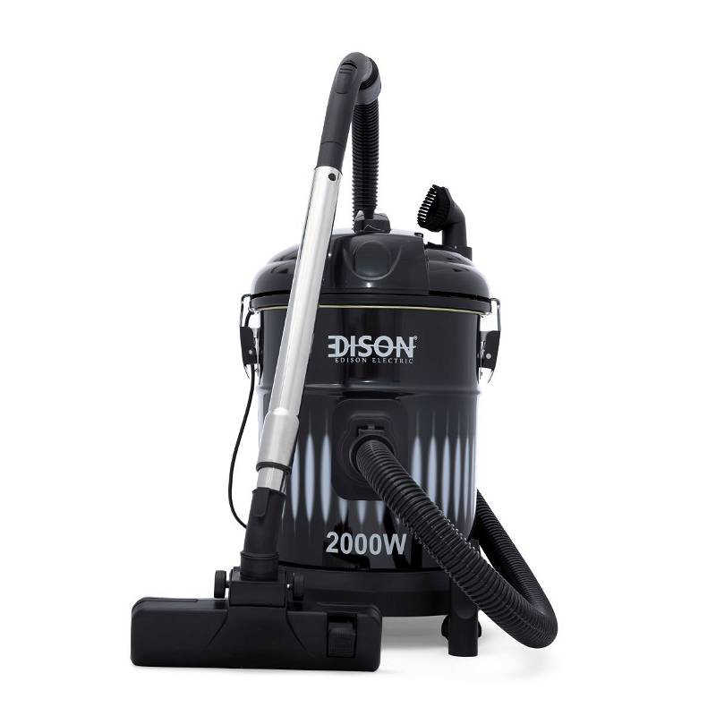 Edison Drum Vacuum Cleaner 22 Liter Black 2000 Watt