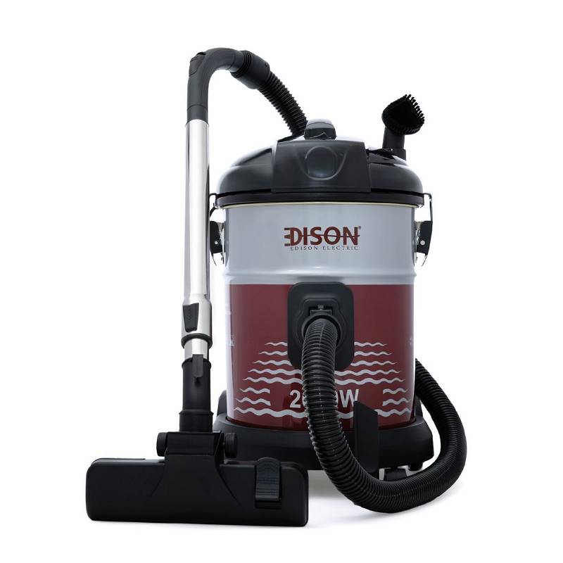 Edison vacuum cleaner drum 25 liters red 2000 watts