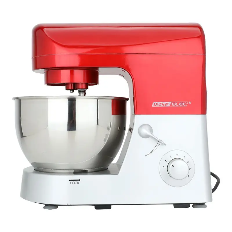 Al Saif electric stand mixer, red and silver, 5 liters, 1000 watts