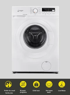 Washing Machine 6 Kg - Front Loading Fully Automatic- White Washing Mashine With Washing, Rinse And Spinning Function Without Clothes Dryer