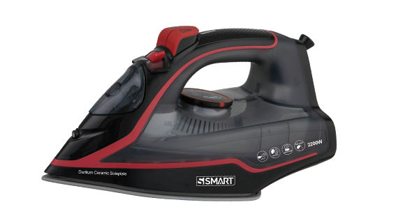 S Smart SSI607E Steam Iron, 2200 Watt - Black