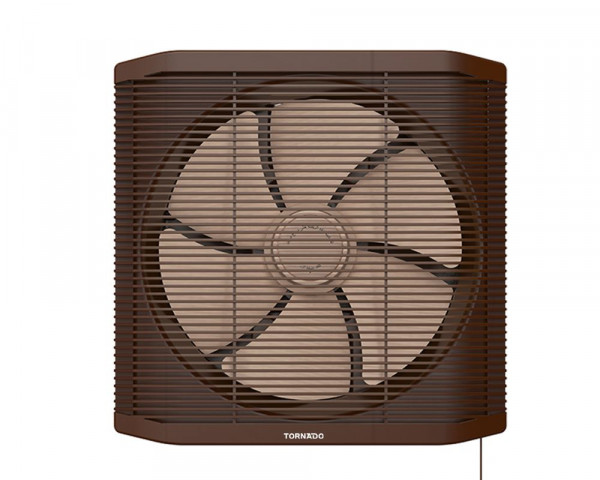 Tornado Bathroom Ventilating Fan, 25 cm, Privacy and Protection Grille, TVS-25CN - Brown