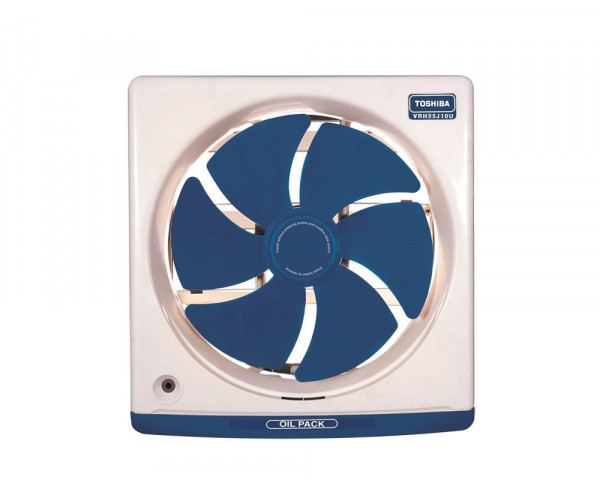 Toshiba Kitchen Ventilating Fan, 25 cm, Oil Collection Drawer, VRH25J10U - White Blue