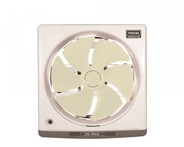 Toshiba Kitchen Ventilating Fan, 30 cm, Oil Collection Drawer, VRH30J10C - White