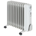 Jac NGH-3211 Oil Heater, 2000 Watt, 11 Fins - White