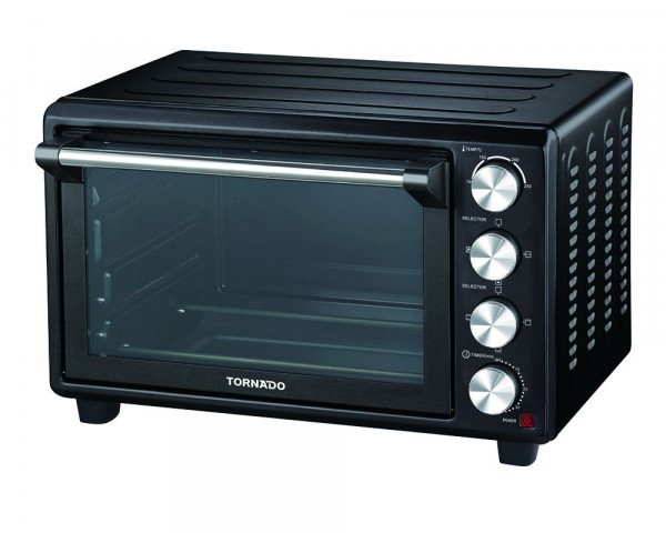 Tornado TEO-46KD-BK Electric Oven, 46 Liter, 1800 Watt - Black