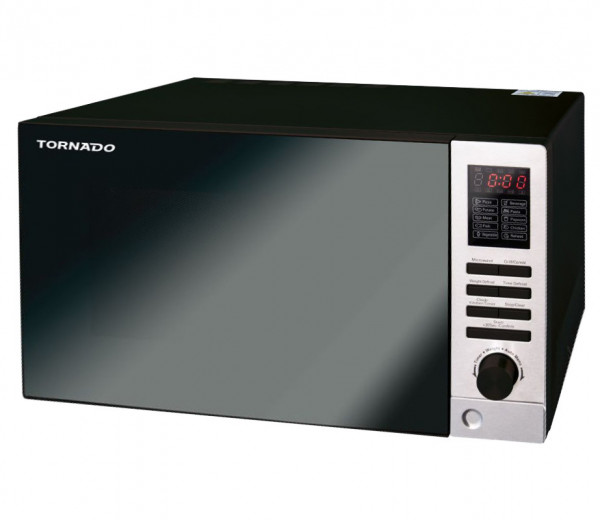 Tornado Microwave with Grill, 25 Litre, 900 Watt, MOM-C25BBE-BK - Black