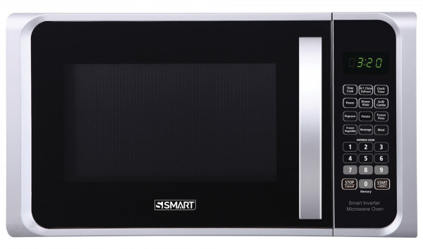 S Smart SMW254ARR Touch Microwave, 25 Liter, Grill, 1000 Watt - Silver