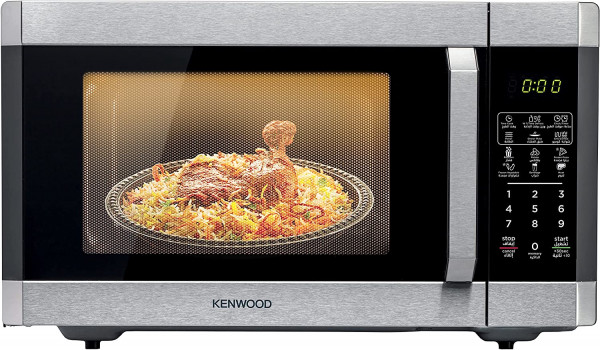 Kenwood MWM42.000BK Microwave with Grill, 1100 Watt, 42 Liters, 5 Power Levels - Black Silver - MWM42000BKBNS