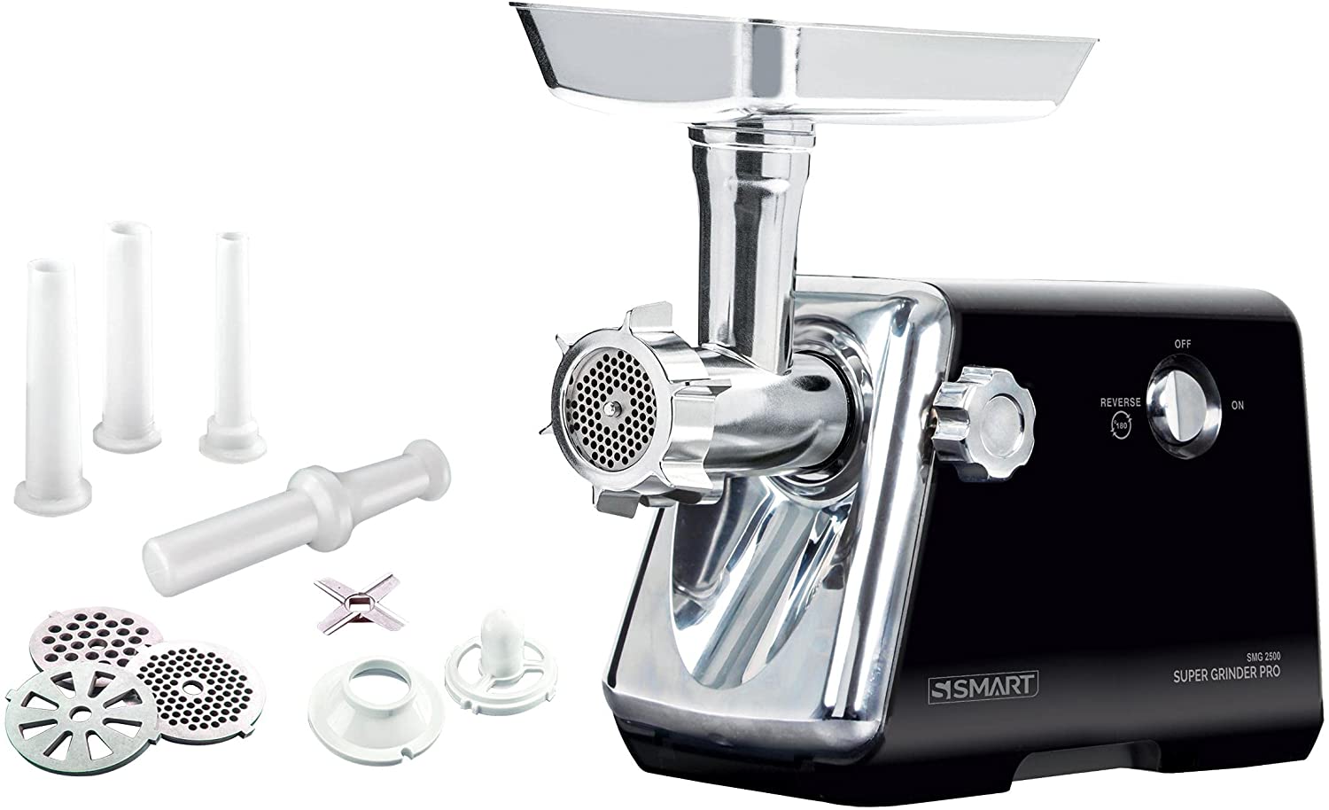 S Smart Electric Meat Grinder, 2500 Watt, SMG2500B - Black